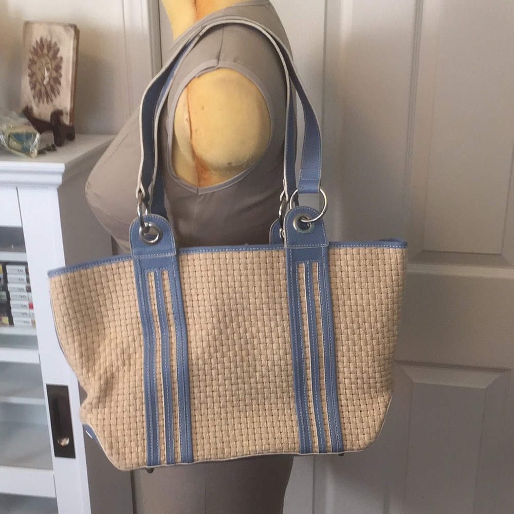 Maxx New York Woven Tote and Wristlet